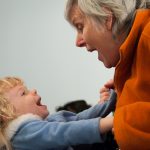 Grandma and grandchild love music class together